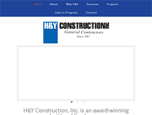 Tablet Screenshot of hyconstruction.com